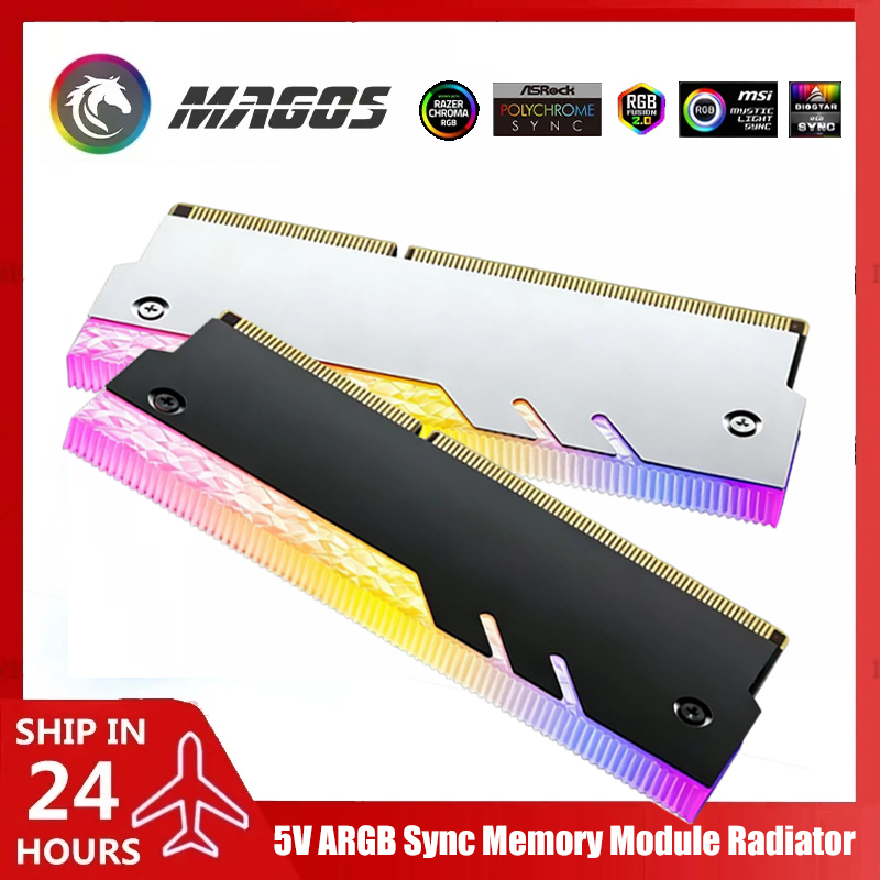 Aluminium Extrusion - Pendingin Memori Komputer Desktop 5V ARGB,