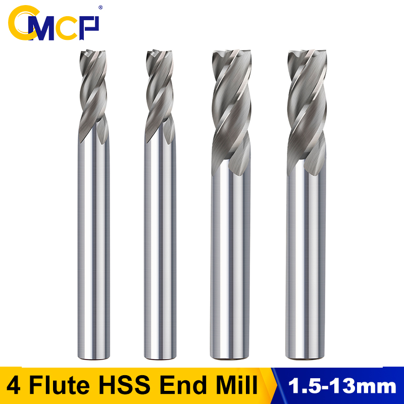 End Mill Set - CMCP 1.5-13mm 4 Flute HSS End