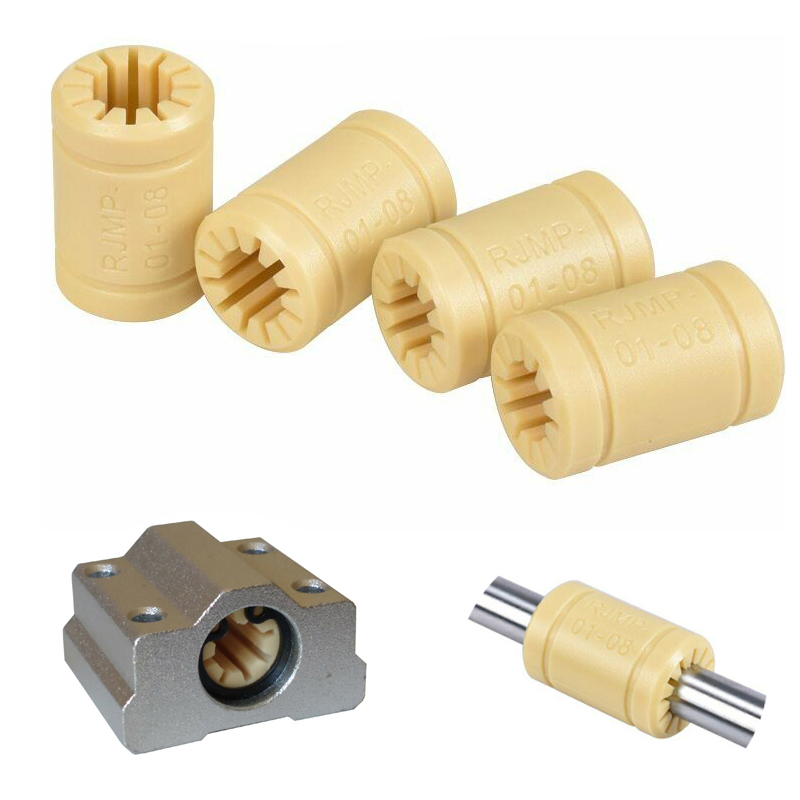 Linear Rod 8Mm - 4 Buah RJMP-01 Bantalan Linier Plastik