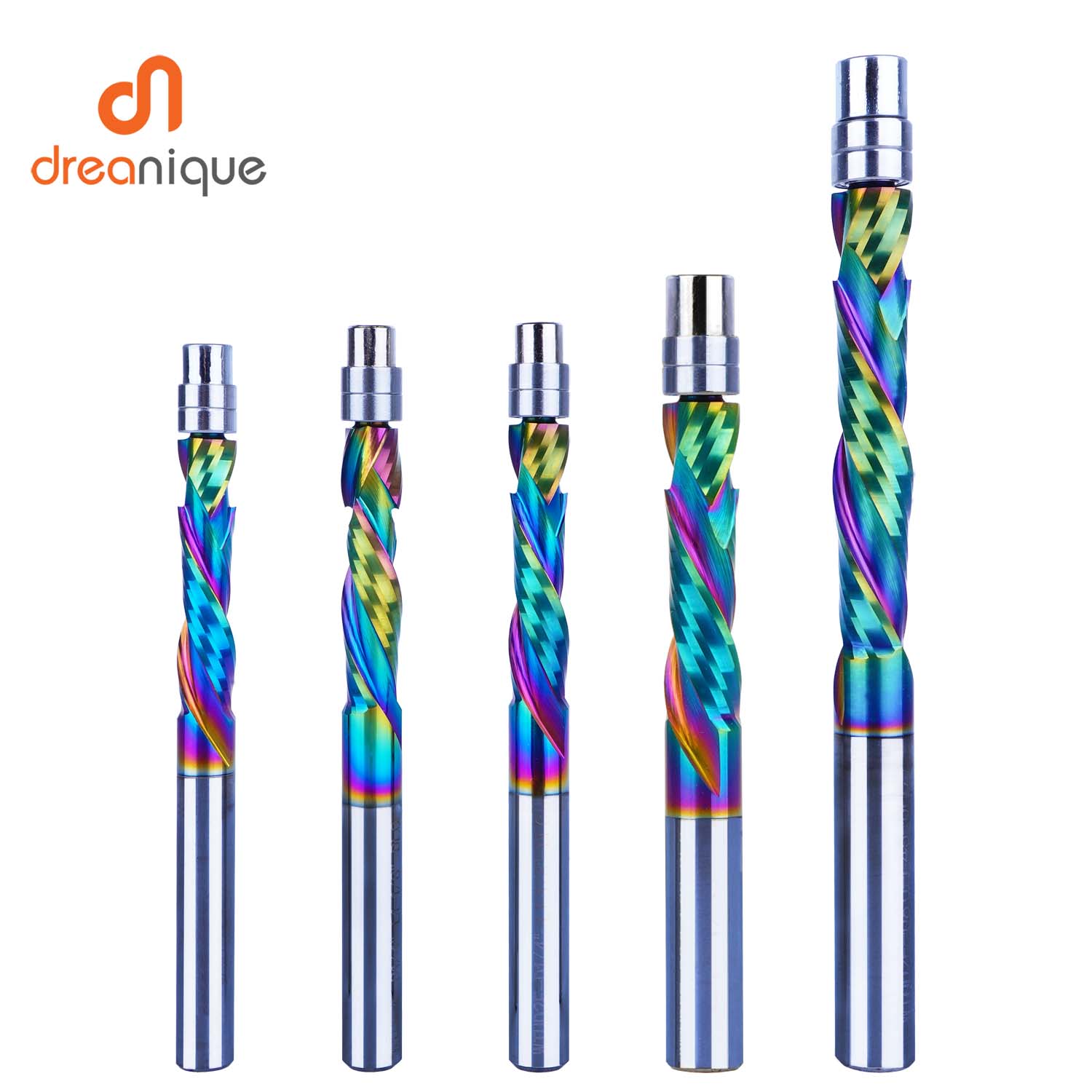 End Mill Set - Dreanique 1 buah DLC bantalan karbida