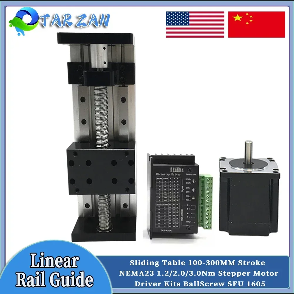 Nema23 Stepper - Modul sekrup bola SFU1605 tahap panduan