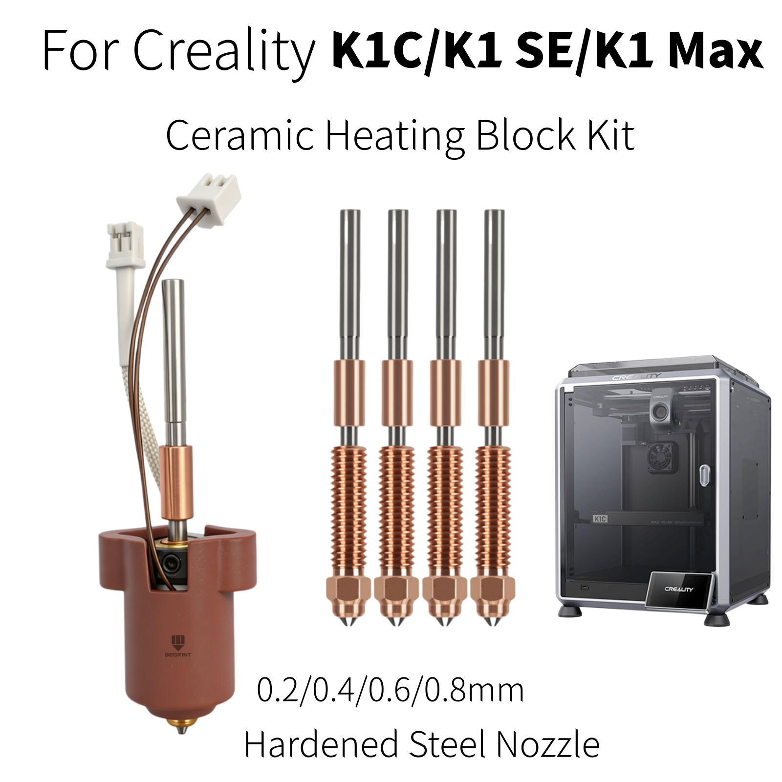 Aluminium Profile 2020 - Untuk Creality K1C K1 MAX Hotend