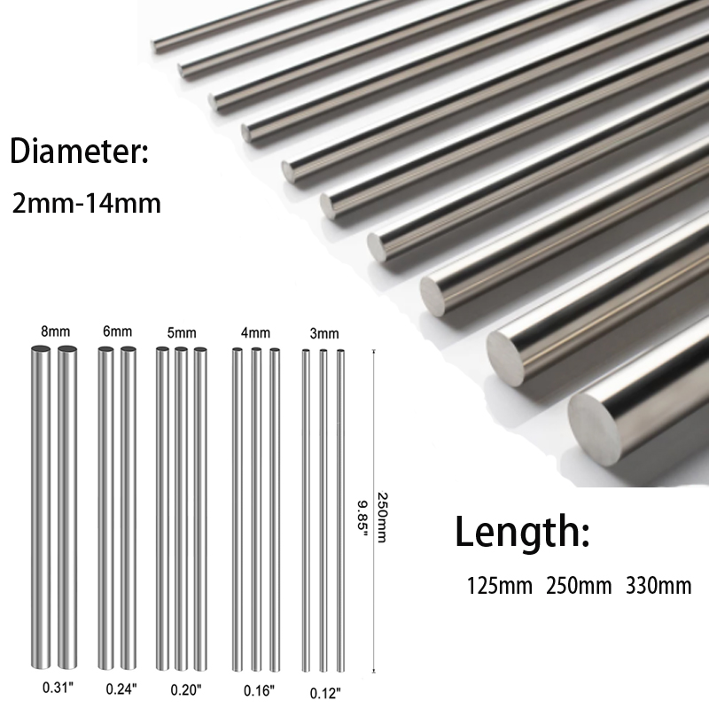 Linear Rod 8Mm - 1/5Pc Baja Tahan Karat Batang Bulat