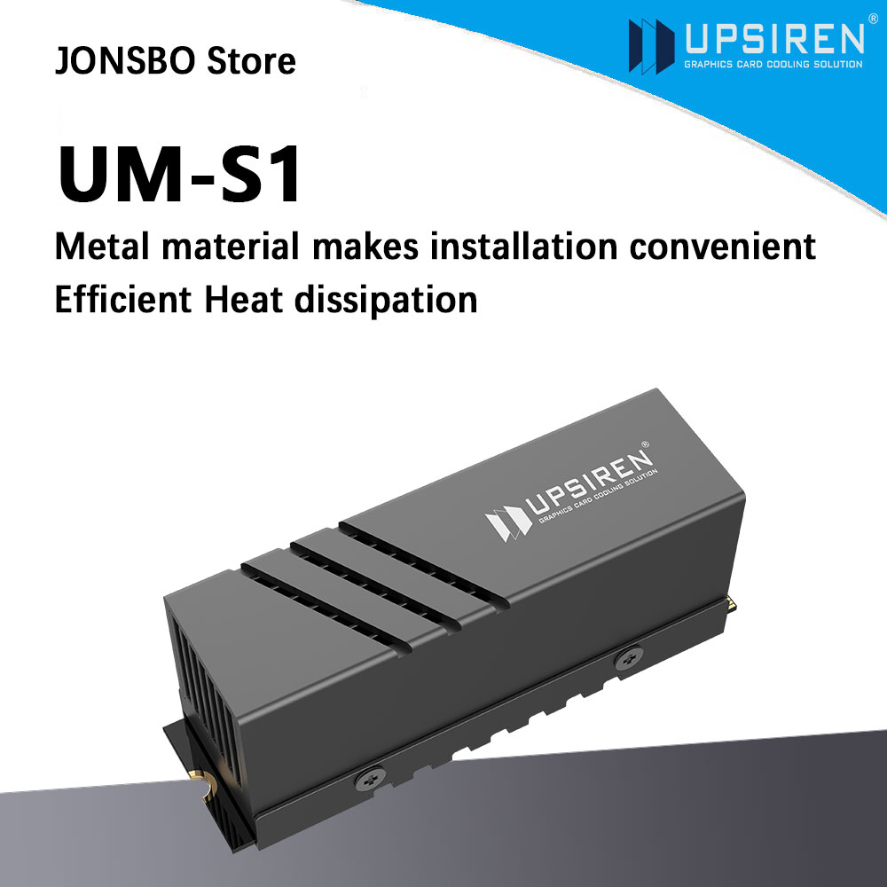 Aluminium Extrusion - UPSIREN UM-S1 2280 Black SSD Heatsink/Bahan
