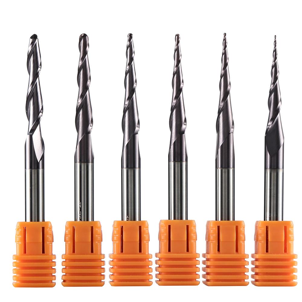 End Mill Set - 1 Buah Bit Hidung Bola Lancip