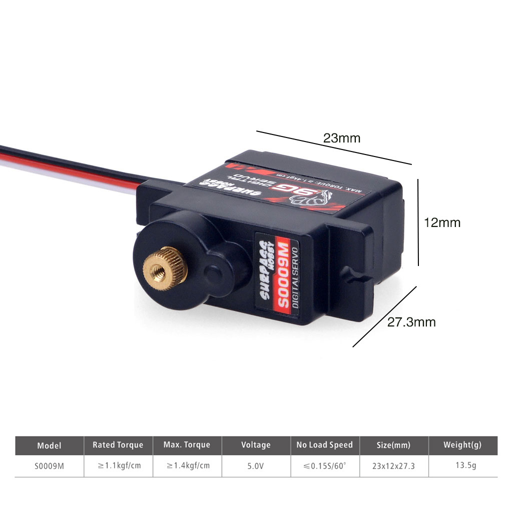 Servo Digital RC 2g 3.7g 4.3g  - Servo 9G ulasan dan harga