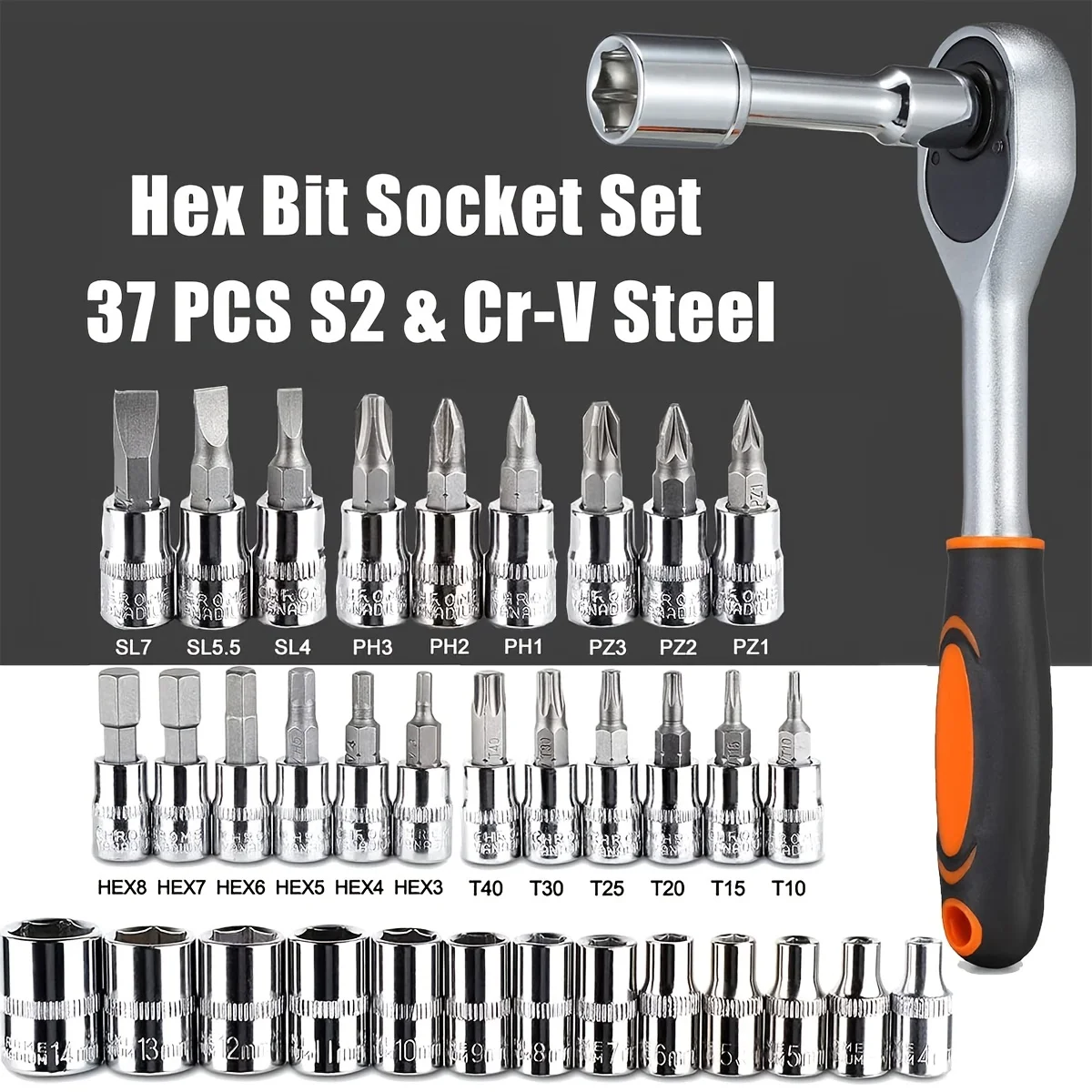 Set Soket Drive 46 pcs 1/4 inc - Cnc Bits ulasan dan harga