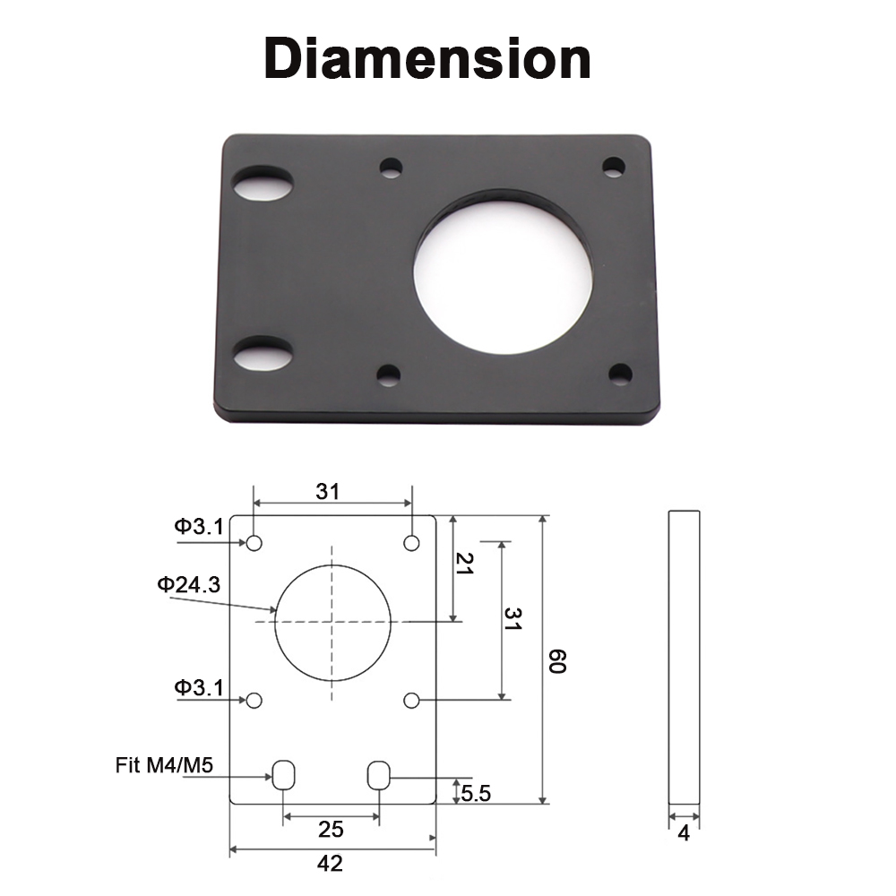 Braket Motor Stepper NEMA 17,  - Nema 17 Stepper ulasan dan harga
