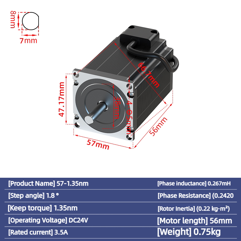 Motor Stepper Nema 23, 2,3 Nm, - Nema23 Stepper ulasan dan harga